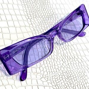 Rare New Roberi & Fraud 'Geraldine' Sunglasses FR 8005 Purple